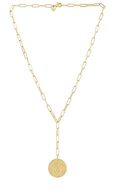 gorjana Ana Coin Lariat Necklace in Gold from Revolve.com | Revolve Clothing (Global)