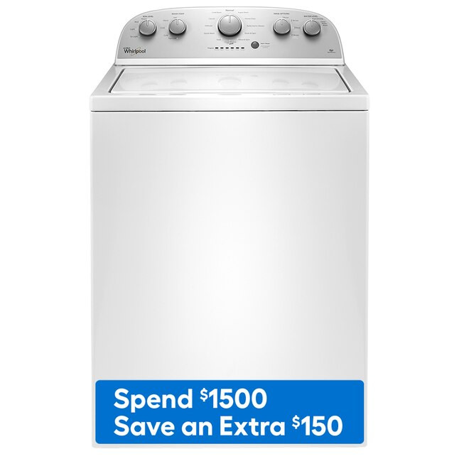 Whirlpool 3.5-cu ft High Efficiency Agitator Top-Load Washer (White) | Lowe's