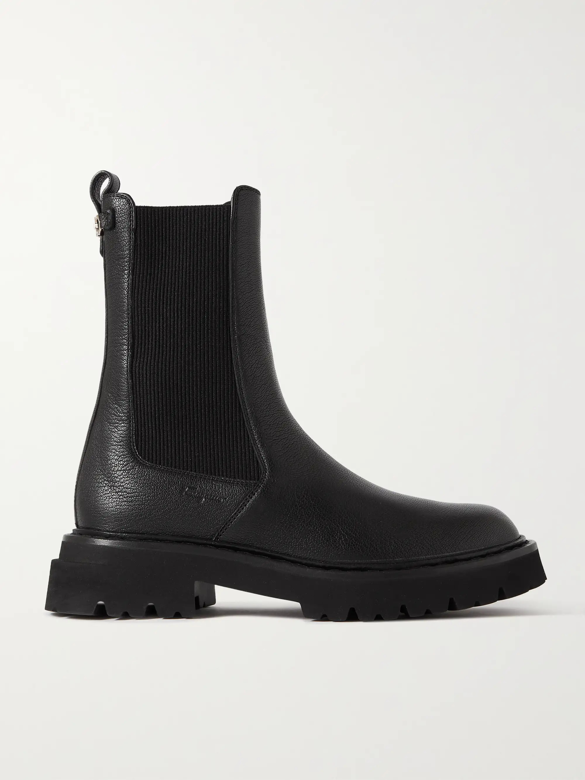 Oderico logo-embellished textured-leather Chelsea boots | NET-A-PORTER (UK & EU)