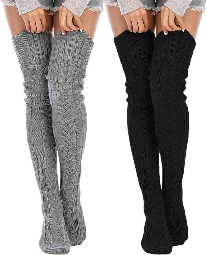 Leoparts Over Knee Thigh High Boot Socks | Amazon (US)