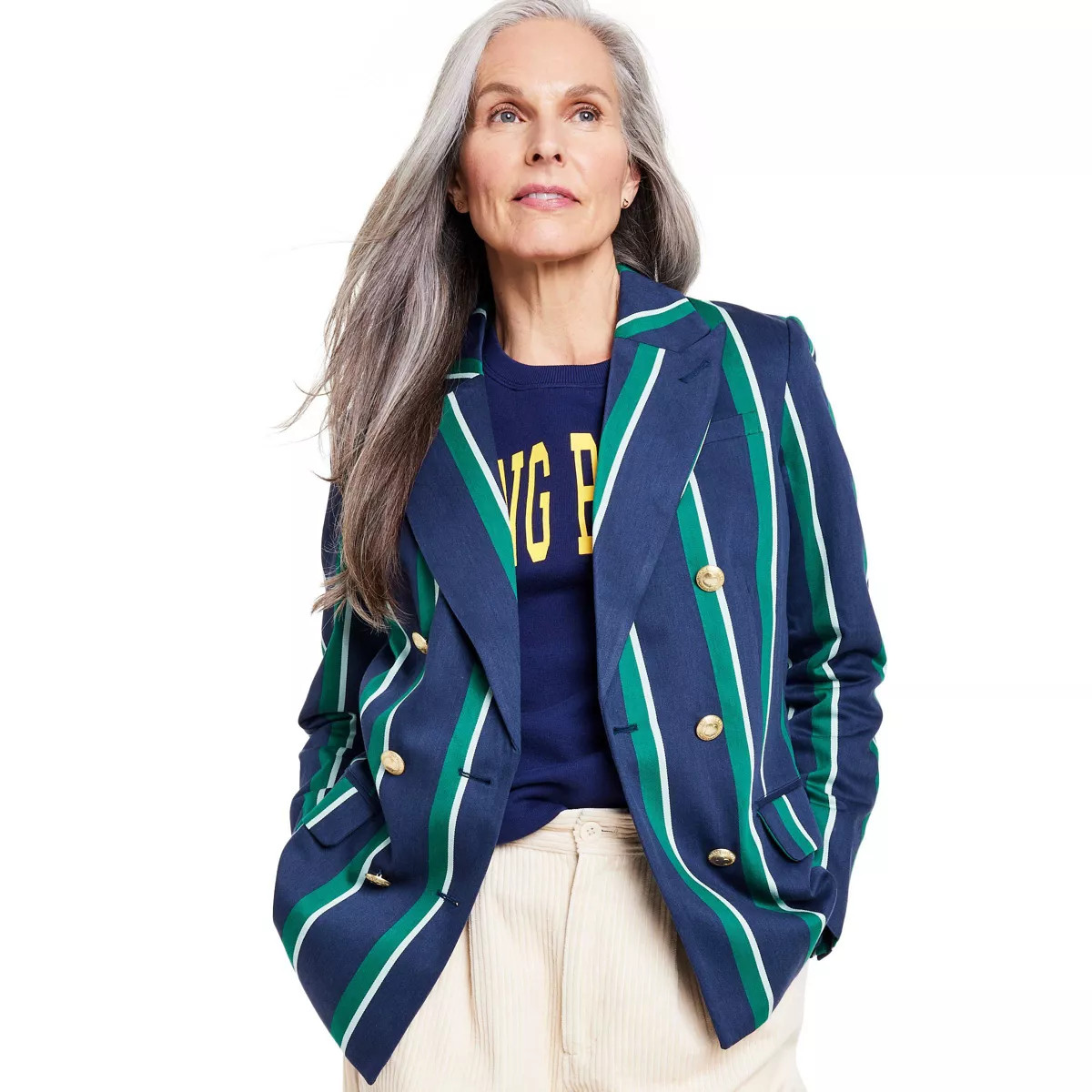 Women's Stripe Double Breasted Blazer - Rowing Blazers x Target | Target