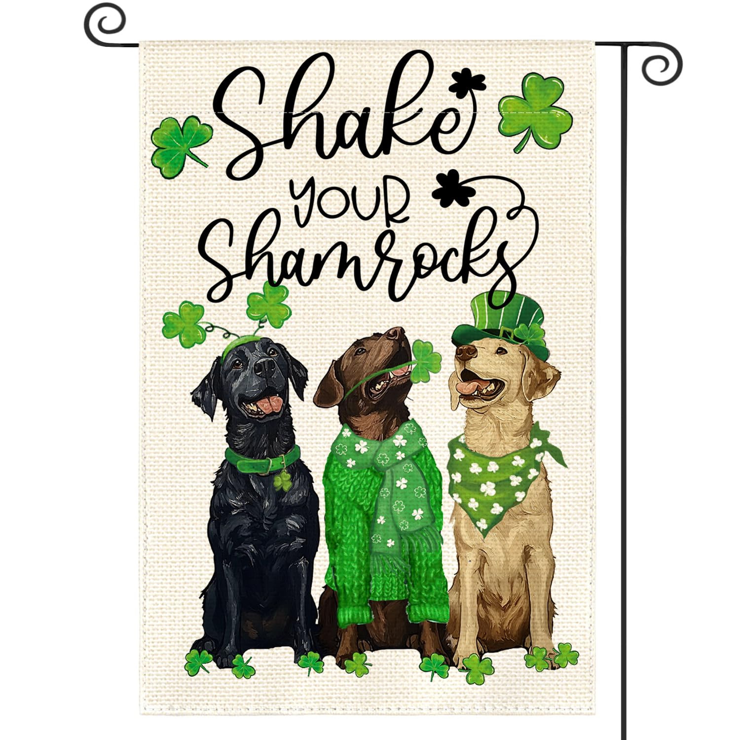 AVOIN colorlife Shake Your Shamrocks St Patricks Day Garden Flag 12x18 Inch Double Sided Outside,... | Amazon (US)