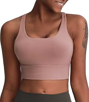 Lavento Women's Strappy Sports Bra Medium Support Workout Training Top | Amazon (US)