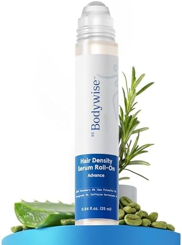 Be Bodywise Advanced Hair Density Roll-On Serum 25 ml | 5% Saw Palmetto, 3% Rosemary, 1% Caffeine... | Amazon (US)