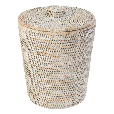 La Jolla Rattan Manual Trash Can | Wayfair North America