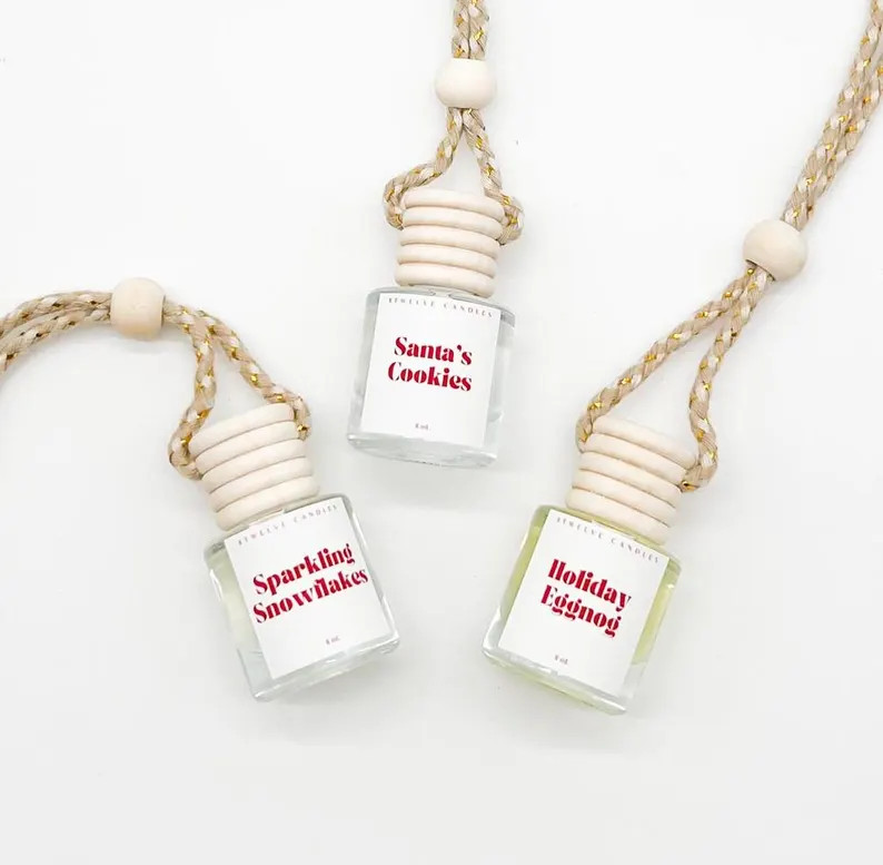 Christmas Scented Car Diffuser Hanging Car Freshener for Car Decor Christmas Stocking Stuffer Ide... | Etsy (US)