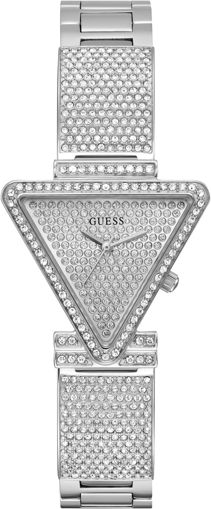 GUESS Ladies 34mm Watch - Black Strap Champagne Dial Gold Tone Case | Amazon (US)