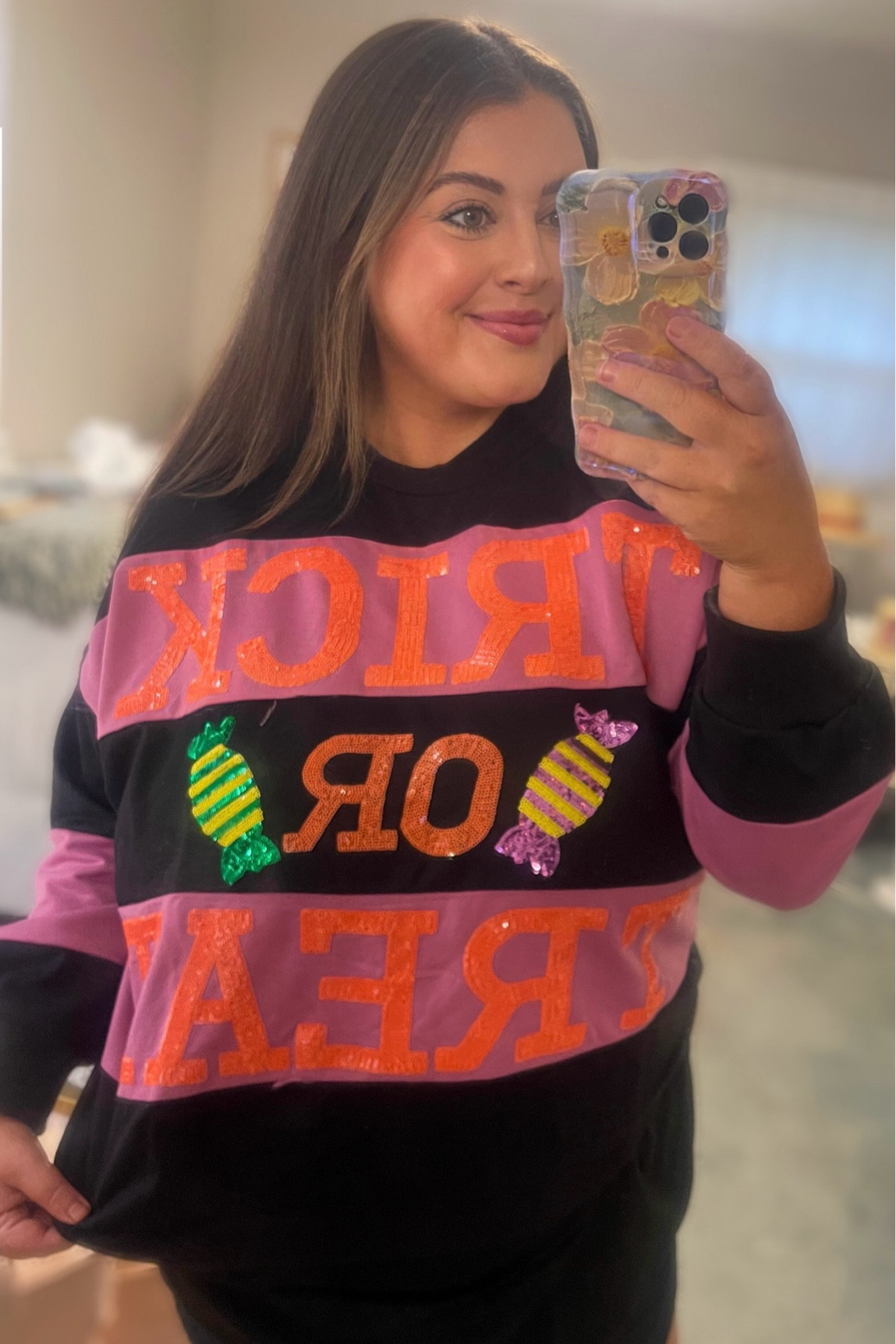 Look what just came in!! The CUTEST spooky season sweatshirt! 🎃👻 Super inexpensive and lightweight! 

#LTKSeasonal #LTKHalloween #LTKPlusSize