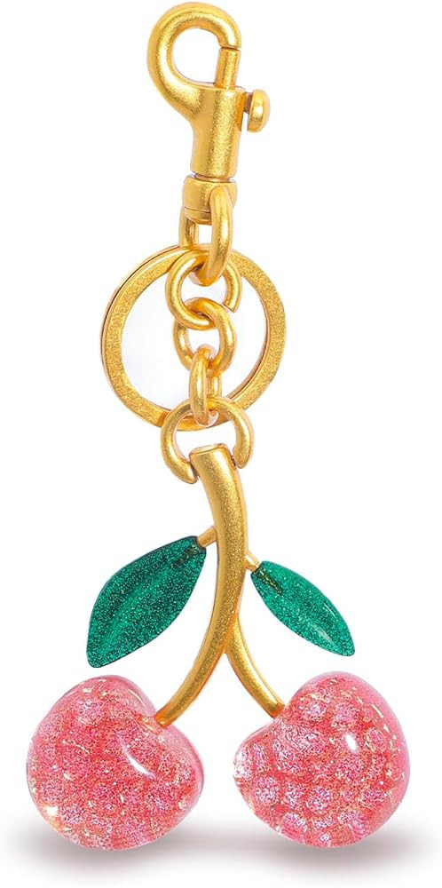 FASTFAIRY Keychain Cherry Bag Charms Purse: Key Chains Women Cute - Car keyrings leather handbags... | Amazon (US)