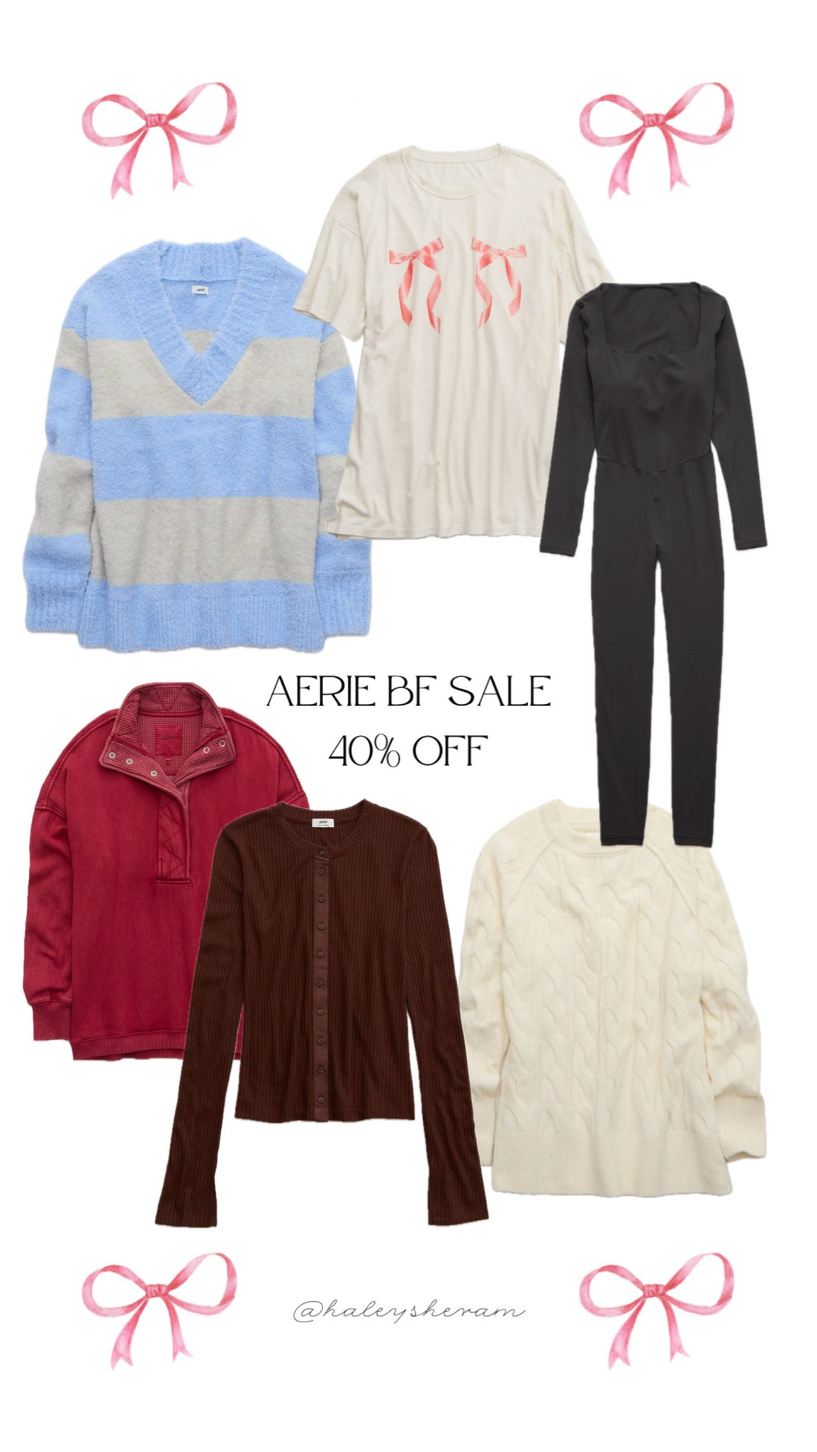 Everything 40% off at aerie! 

#LTKGiftGuide #LTKSaleAlert #LTKCyberWeek