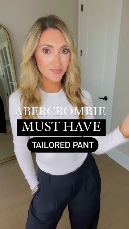 These tailored pants from Abercrombie are a MUST! I love that you can dress them up it down. I have them in 4 colors. Size 27 regular. All tops are soooo good and perfect for fall. More colors. Chic. Trendy. On trend. LTKsale 

#LTKsalealert #LTKSale #LTKfindsunder100