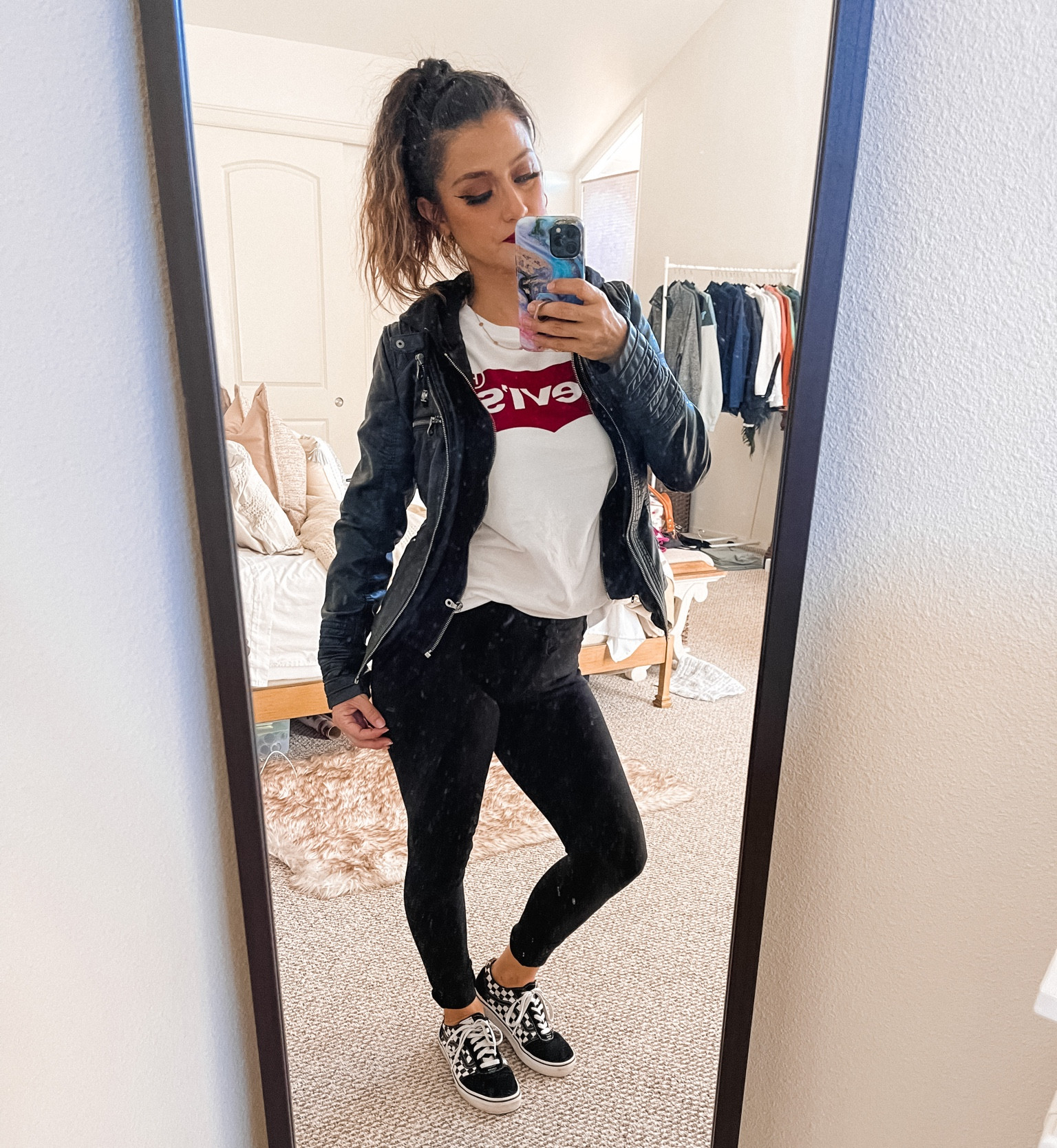 A little Fall inspiration for you ♥️ Loving this leather jacket I got from Amazon! 

#LTKbeauty #LTKshoecrush #LTKstyletip