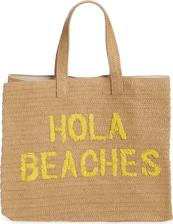 btb Los Angeles Hola Beaches Straw Tote | Nordstrom | Nordstrom