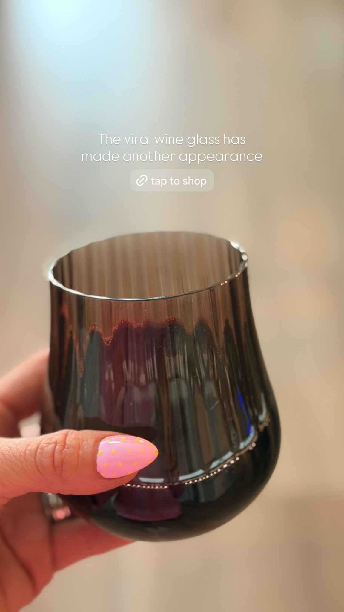 The viral wine glass has made another appearance