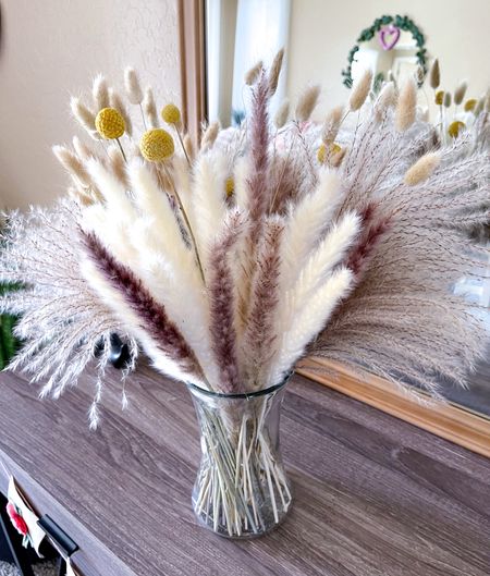 Beautiful pampas from Amazon for just under $10. I left them outside for a few hours and they got so nice and fluffy. 






100PCS Natural Dried Pampas Grass Decor - 17.5" Fluffy Pampas Grass Bouquet - Boho Home Decor Dried Flowers for Wedding Floral Room Home Party Table Decorations, amazon pampas, amazon decor, home decor, amazon finds 

#LTKSeasonal #LTKsalealert #LTKhome #LTKwedding #LTKfindsunder50 #LTKparties