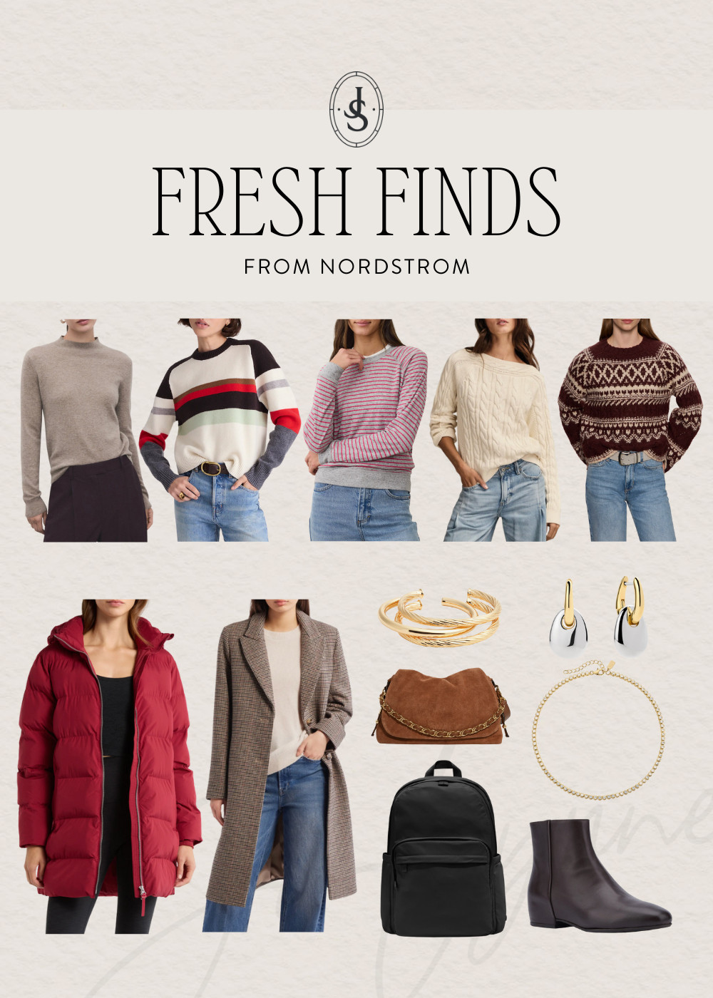 Sharing some new pieces from Nordstrom to round out your winter wardrobe. 

 
