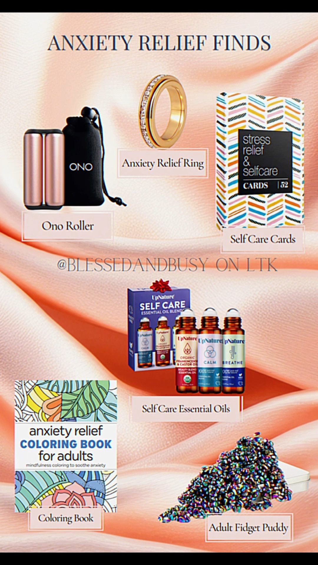 Anxiety relief finds for moms… because school is out and we are all just doing our best. 😂
If you are already feeling the summer chaos coming before it even arrives,  this collection was curated specifically for you. A calm essential oil roller for the moments you need to breathe before you respond. An adult coloring book for the quiet ten minutes you’re going to carve out for yourself after bedtime. Adult putty for the anxiety you’re holding in your hands while you smile and say everything is fine. And a fidget ring for every school pickup line, every grocery run with all the kids, and every moment you need something to do with your hands besides lose your mind. 😂
All of this is under thirty dollars and all of it ships with Prime which means you can have your summer survival kit at your door before the kids finish their last day of school.
And if you know a mom who is already counting down the days until August, this is the gift she will actually use. Send her this collection. Tag her below. She needs it and she deserves it. 🌿
Everything is linked and shoppable. Tap the products below to shop directly. 🌿 #ltkwellness #anxietyrelief

#LTKmomlife #LTKselfcare