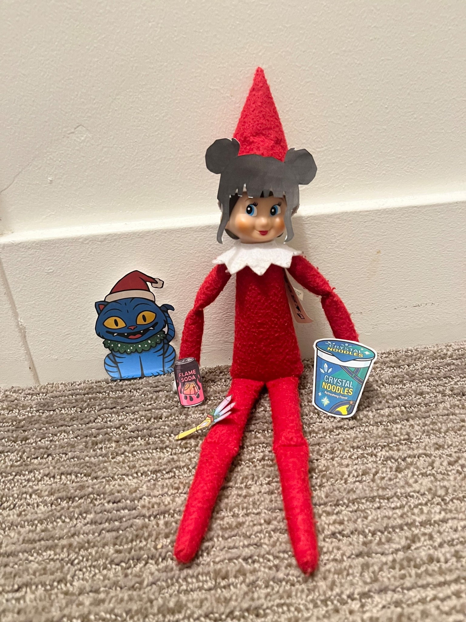 Our elf on the shelf turned into Zoey from K-Pop Demon Hunters! 

#LTKKids #LTKmomlife #LTKHoliday