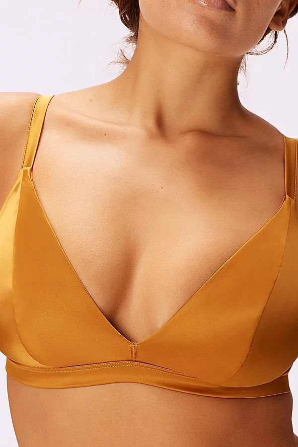 Parade Satin Triangle Bralette | Urban Outfitters (US and RoW)