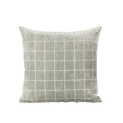 Otterville Velvet Grid Throw Pillow | Wayfair North America
