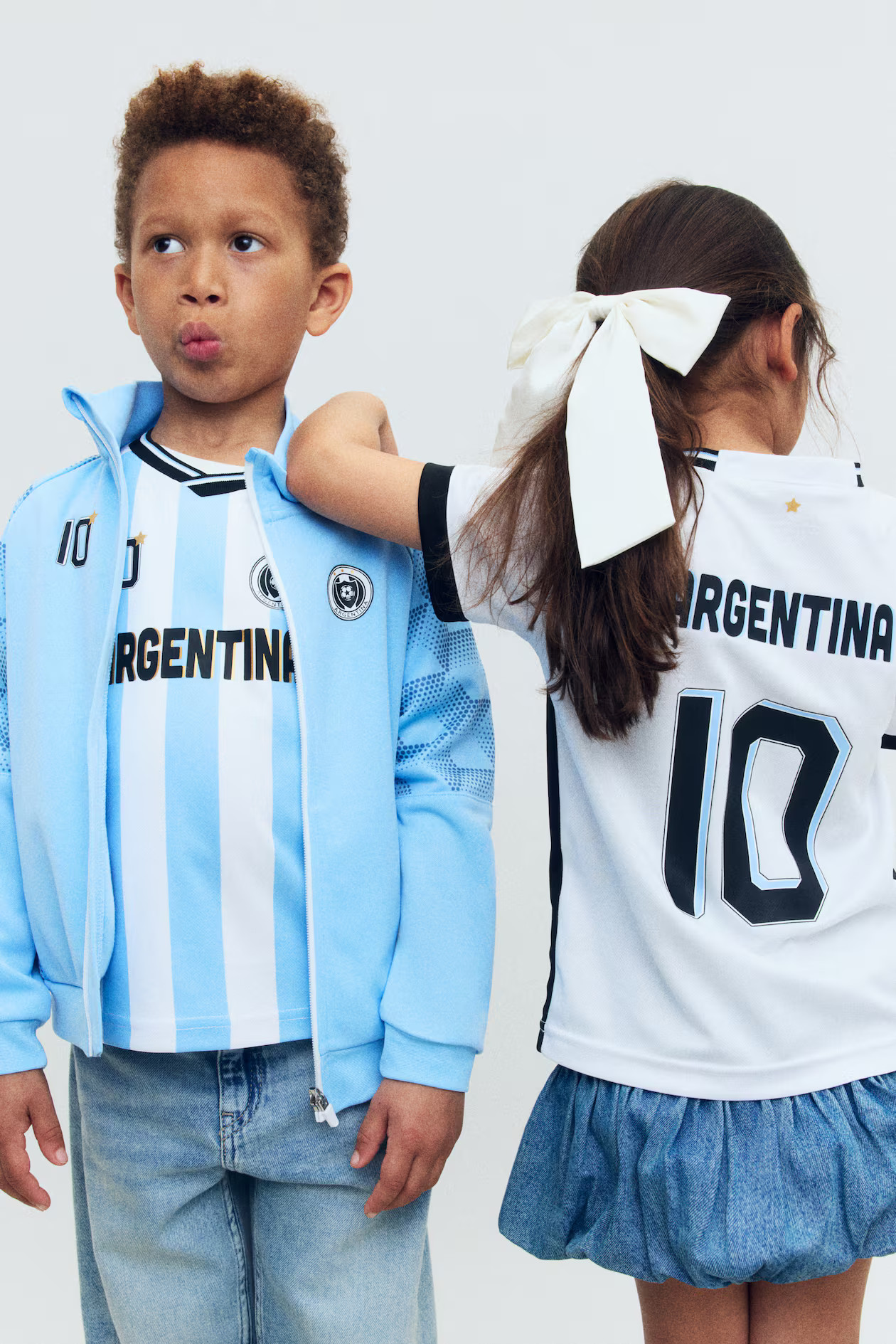 - Printed Soccer Shirt - White/Argentina - Kids | H&M US | H&M (US + CA)