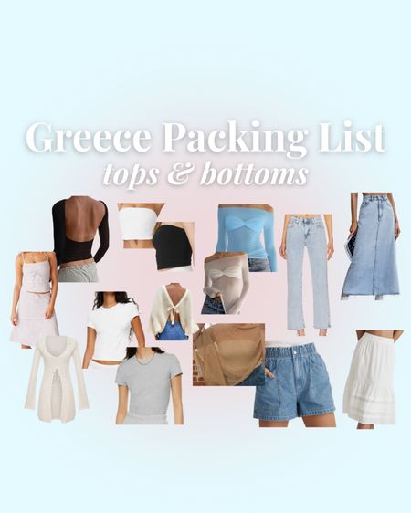 Clothes on my packing list for my trip to Greece✈️✨ 

#LTKeurope #LTKtravel #LTKstyletip
