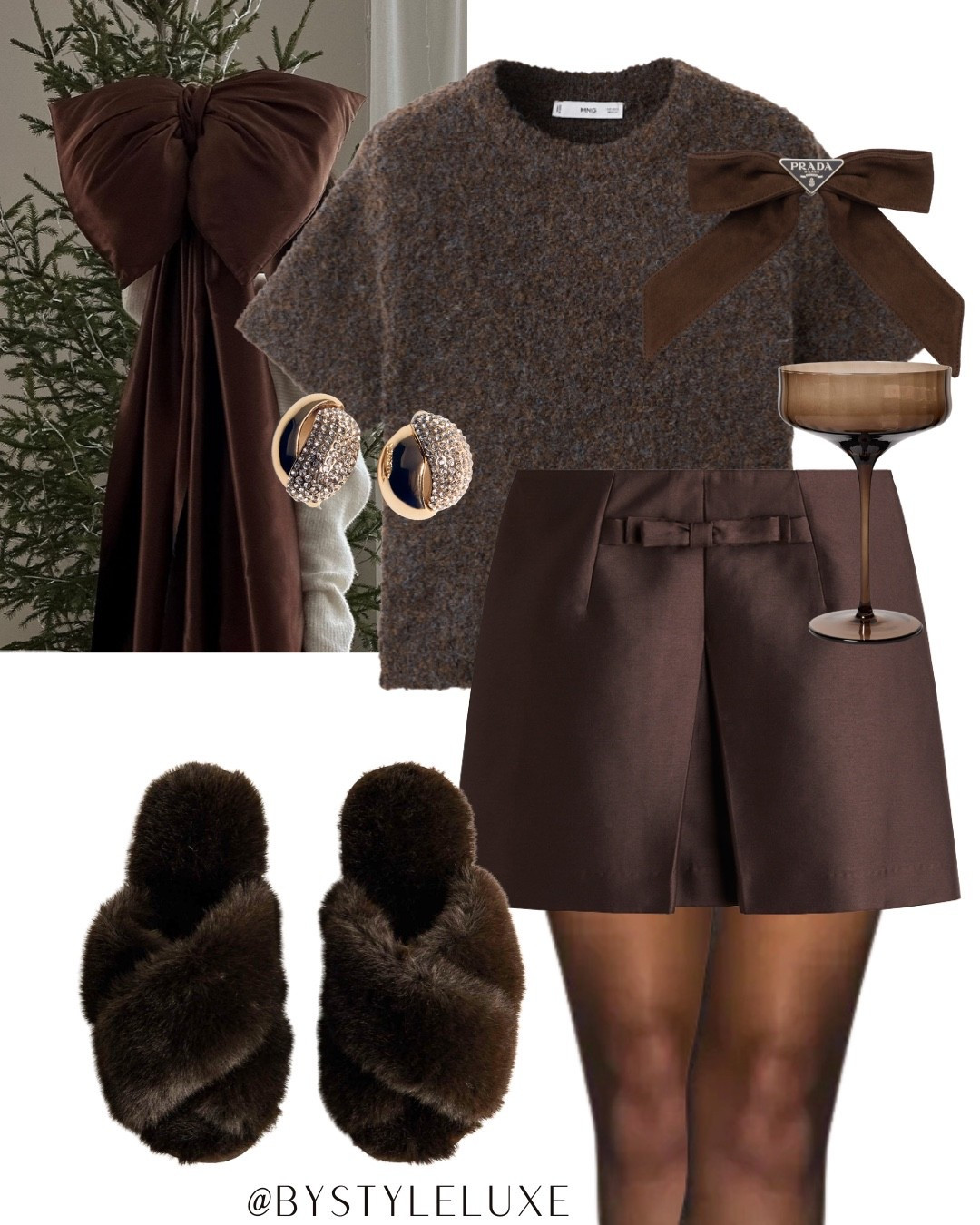 CHRISTMAS AT HOME - an all brown party outfit for hosting at home 

#hm #partywear #christmasoutfit

#LTKfestive #LTKpartywear #LTKstyletip