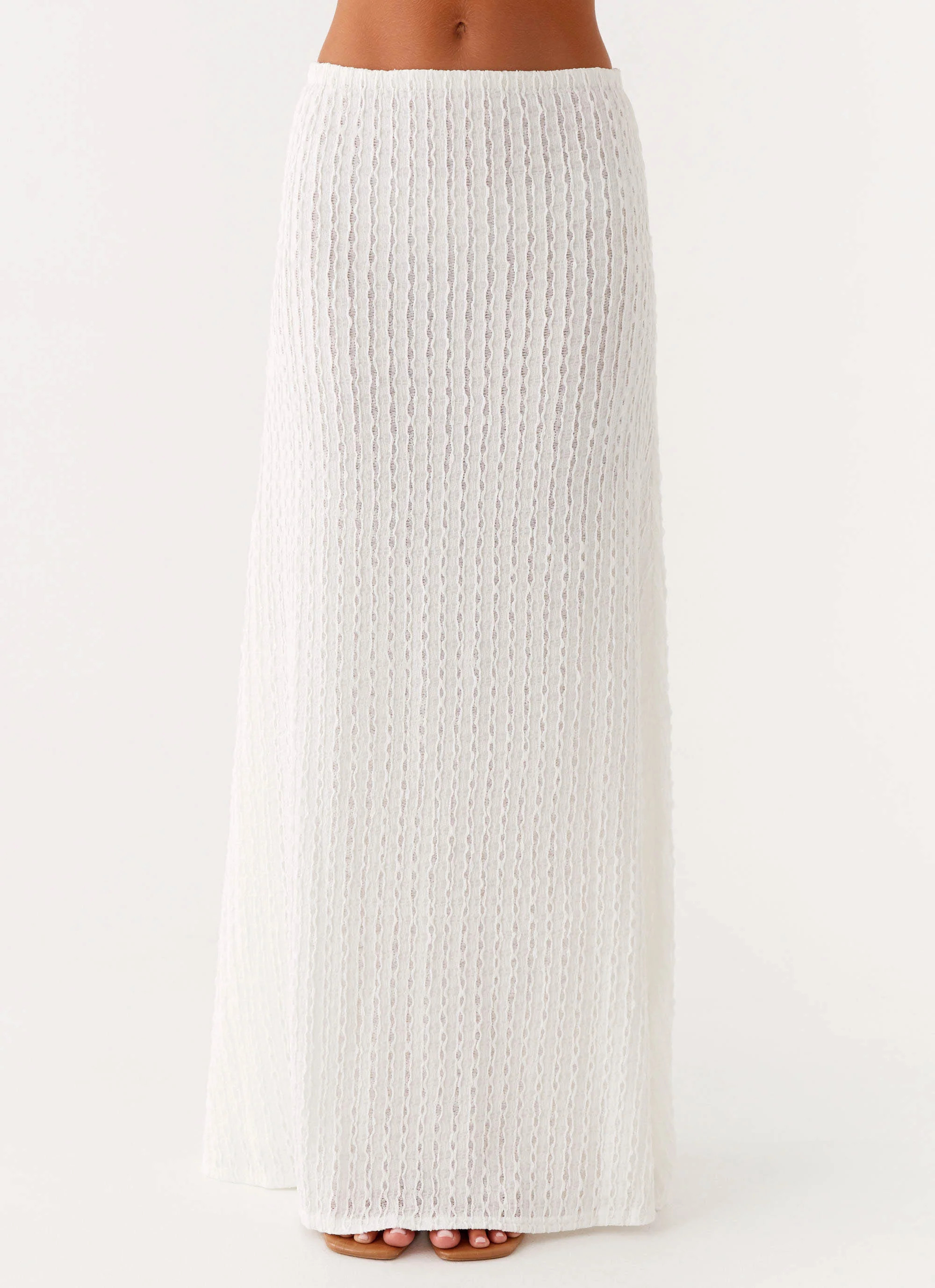 Clovelly Maxi Skirt - White | Peppermayo (Global)