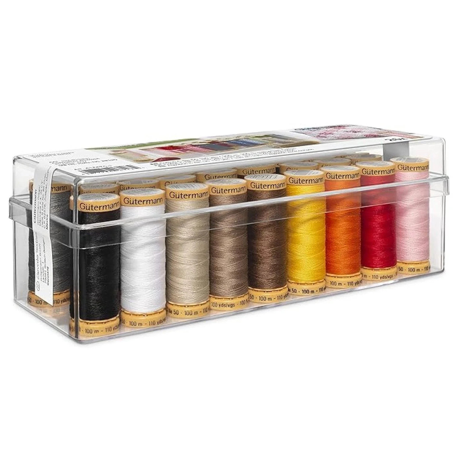 Gutermann Spool Box 26 Cotton Thread Set, Assorted Colors | Walmart (US)