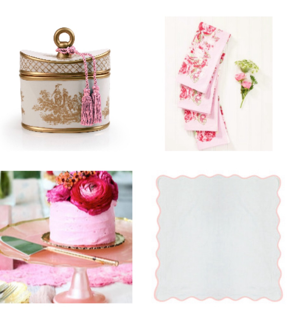 Valentines gifts and Valentines decorations 

1. L'ambre classic toile ceramic two-wick candle.an exotic combination of milky amber, sueded musk, patchouli and vanilla accompanied by the zest of mandarin and bergamot oranges and a burst of flowers rock rose, cyclamen, neroli, mimosa and lily of the valley.

2. April Cornell La Vie En Rose Napkin Set Of 4
Aptly named for Madame Edith's ubiquitous ode to amour, La Vie en Rose sets our hearts aflutter and leaves us knowing unquestionably; "ca me fait quelque chose".

3. Vietri Baroque Cake Stand In Pink
This Italian pink glass cake stand from the Baroque Glass collection is a trendy yet versatile option for all your entertaining needs.

4. Grandmillenial style Scalloped Euro Sham, Pink / White 
The perfect blank canvas. These scalloped euro shams are an elegant addition to any bed, perfect for layering with our vibrant patterns. The soft white fabric features a colorful piped edge, offering a cohesive, classic look.

Unique gift for her
Romance 
Romantic



#LTKGiftGuide #LTKmens #LTKhome