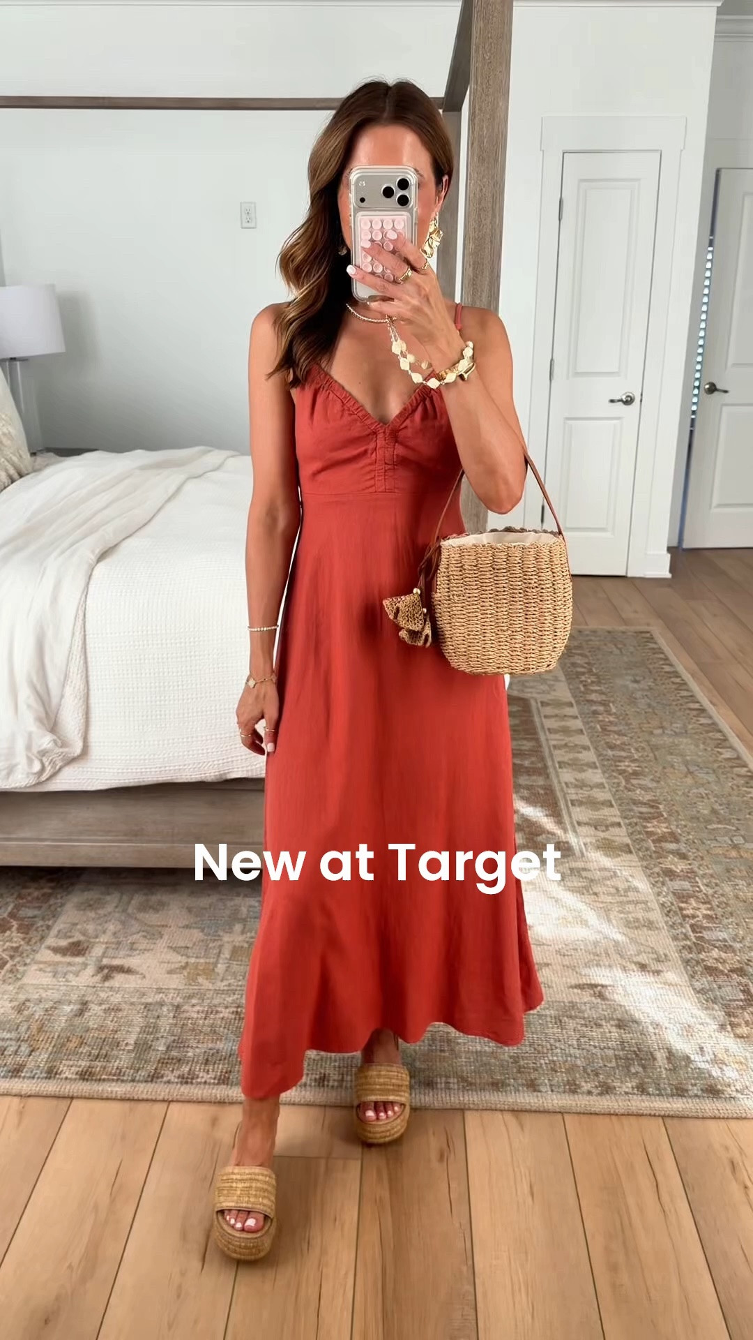 New summer arrivals! I love this linen-blend maxi dress - the beaded on top is so pretty! Resort wear. Vacation dress. Resort wear. Resort outfit. Neutral outfit. Terracotta dress. Fall dress. Fall outfit.

#LTKootd #LTKgrwm #LTKTravel