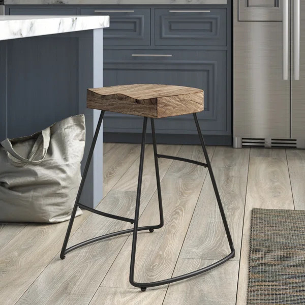 Emig Solid Wood Stool | Wayfair North America