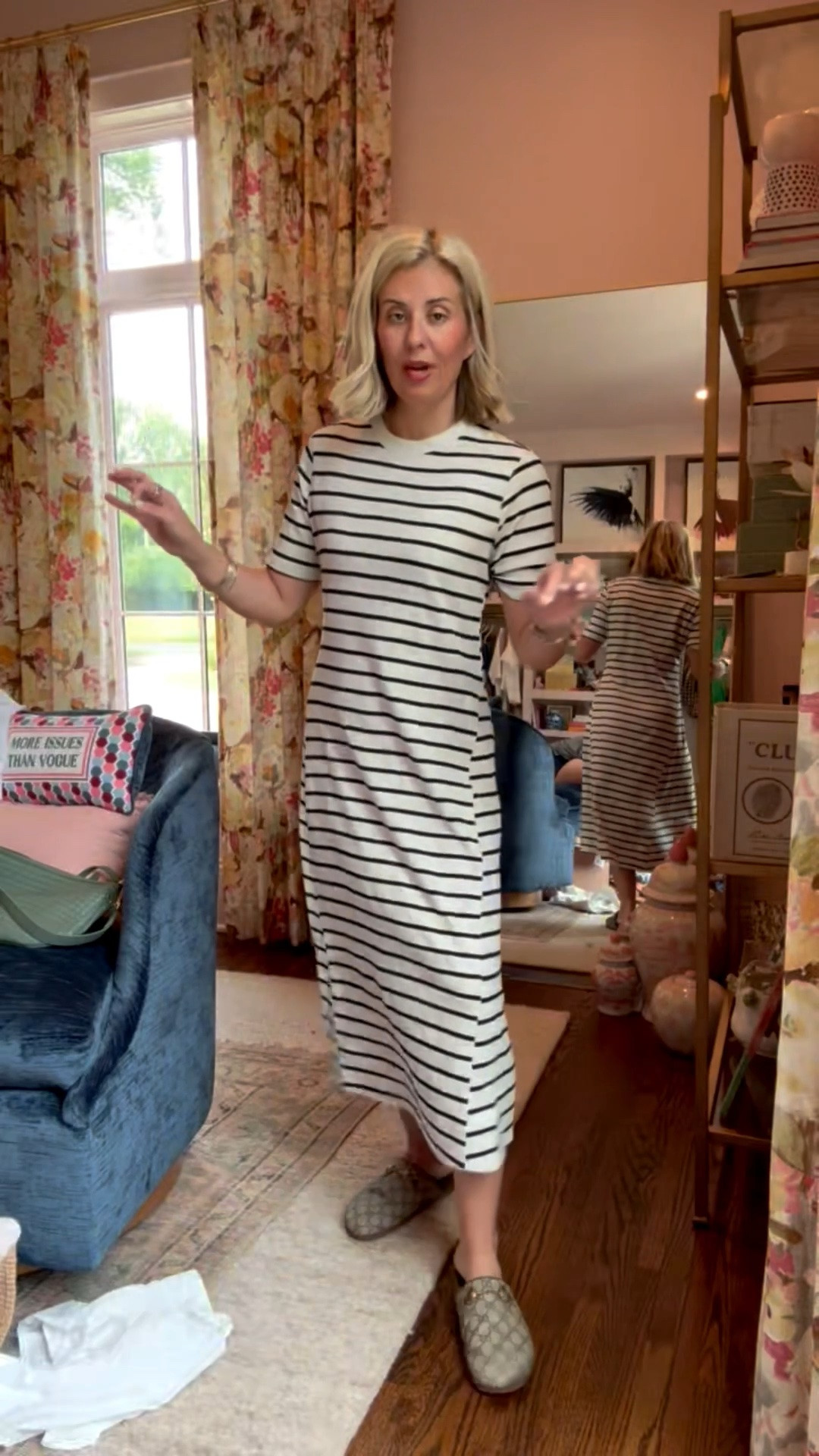I'm a sucker for a t-shirt dress! I love that this one is like a swing style so it's not form fitting. I'm in a small and 38 shoe tts.
*Use Catherine20 at A+B

#LTKmomlife #LTKdayinmylife #LTKSeasonal