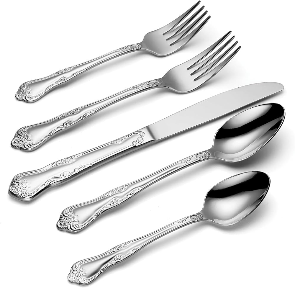 Oneida Azalea 45-Piece Flatware Set, Service for 8 | Amazon (US)