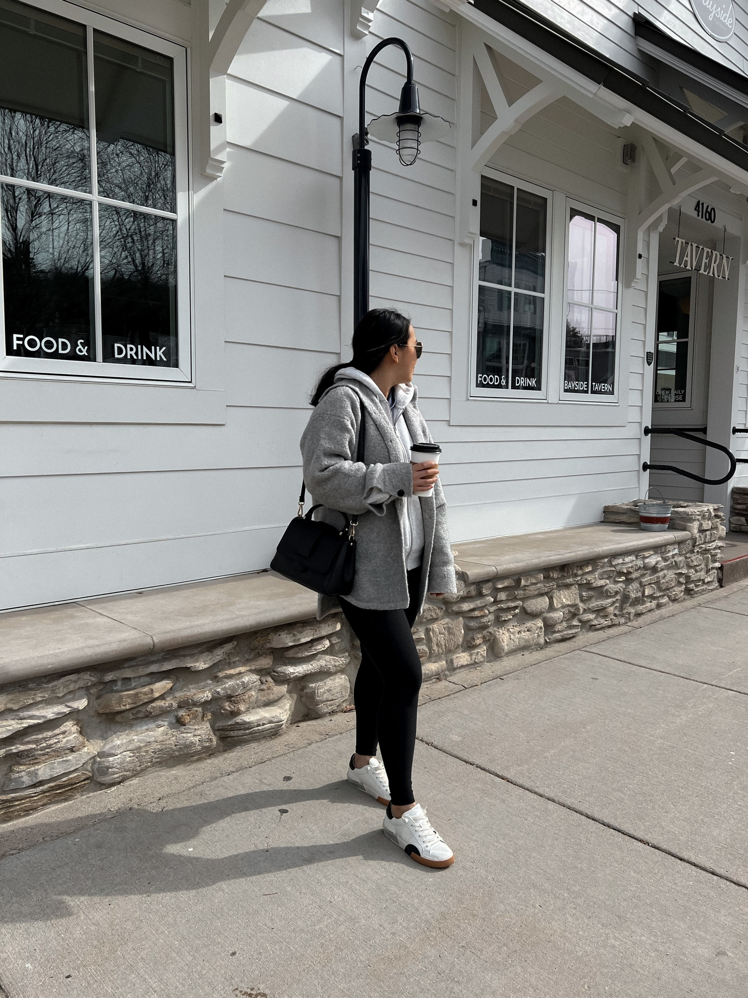 #cozy #casual #wool #shacket #boucleshacket #theory #leggings #beyondyogaleggings #casuallook #minimalstyle 