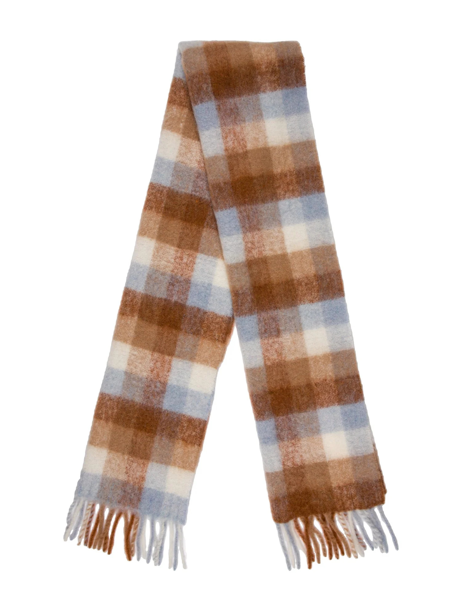Alpaca Plaid Print Scarf | The RealReal