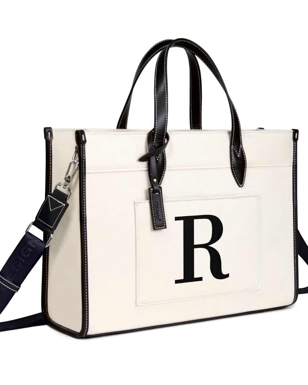 Personalized ladies laptop bag.  Holds a 15.5” laptop and lots of room for accessories. Canvas Bag for 15.6 Inch Computer, Personalized Monogrammed Work Purse, Large Casual Business Briefcase, Office Handbag, Perfect Gifts for Her

#LTKFindsUnder50 #LTKWorkwear
