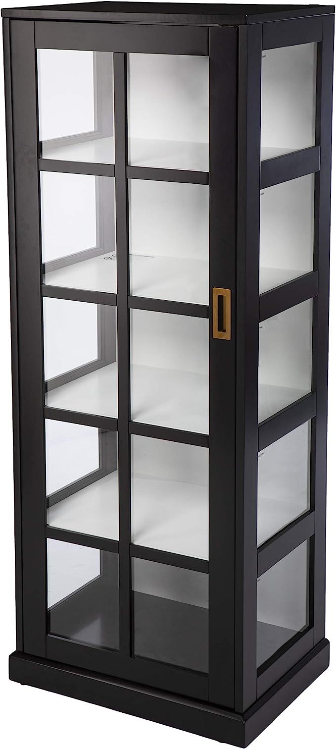 SEI Furniture Burland Curio Cabinet, Black | Amazon (US)
