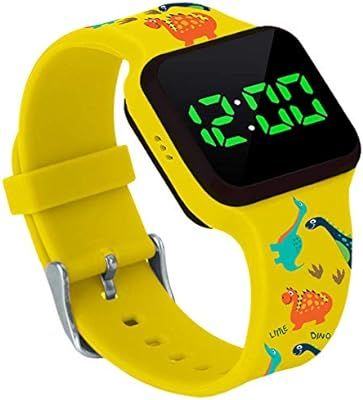 Potty Training Count Down Timer Watch With Lights And Music - Rechargeable, Dinosaur Yellow Band ... | Amazon (US)