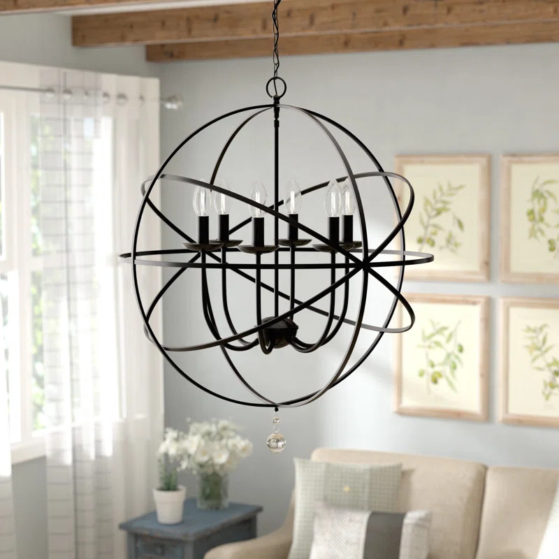 Eastbourne 6 - Light Unique / Statement Globe Chandelier | Wayfair Professional