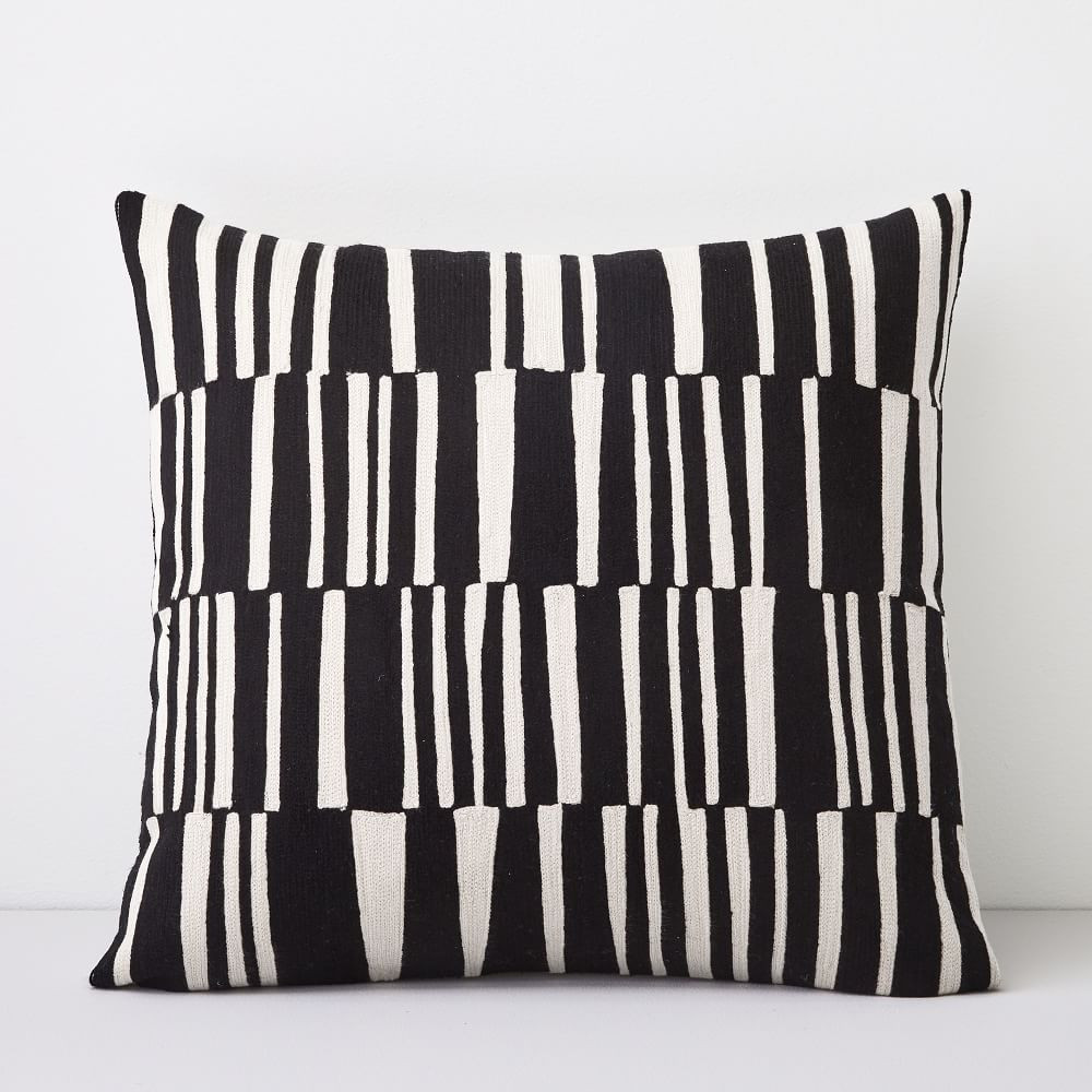 Crewel Linear Pillow Cover | West Elm (US)