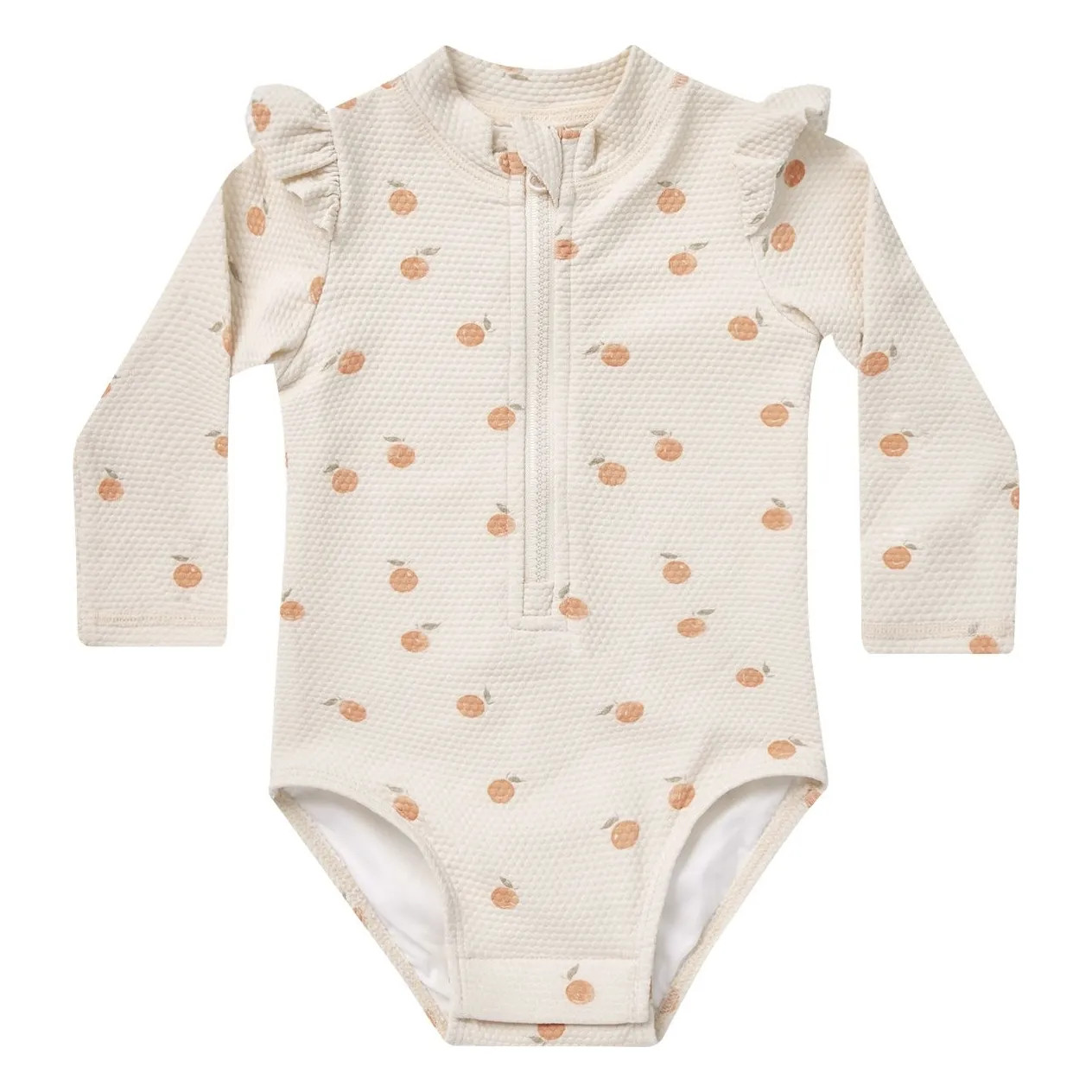 Byron Oranges UV protection swimsuit | Off white | Smallable