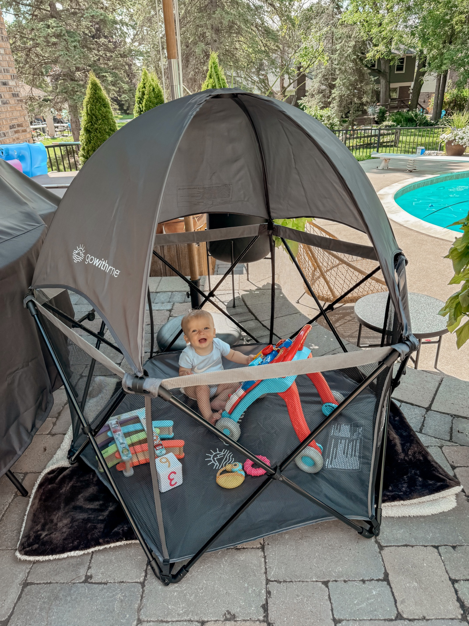 Ordered this super cool shaded playpen for Jordan from @walmart with same day shipping! 🙌🏼 #WalmartPartner It’s on sale today too! To shop same day shipping, sort by fulfillment speed and see all the same day options in your area! 

#LTKHome