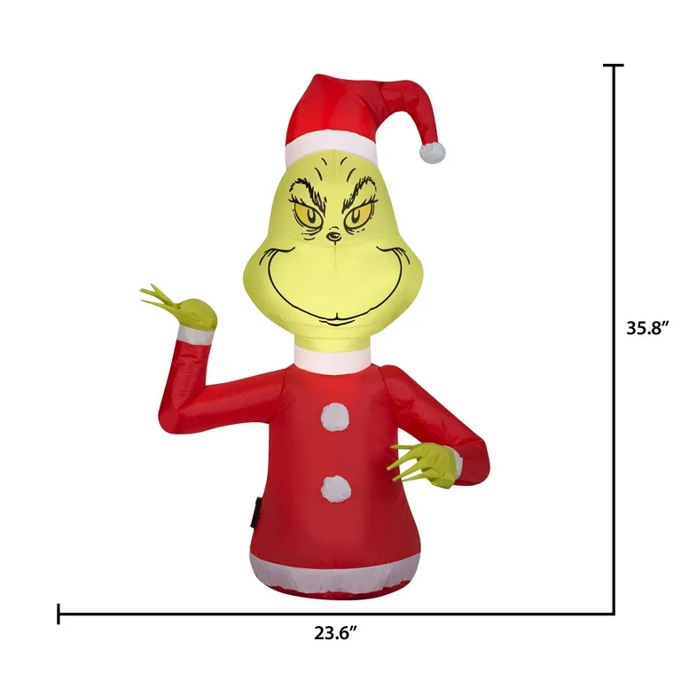 Airblown Inflatables Dr. Seuss Grinch Car Buddy - Walmart.com | Walmart (US)