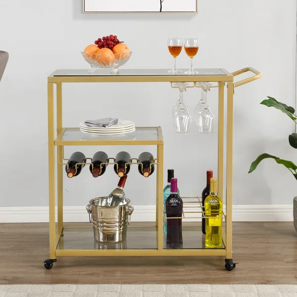 Frosa Serving Wine Bar Cart | Wayfair North America
