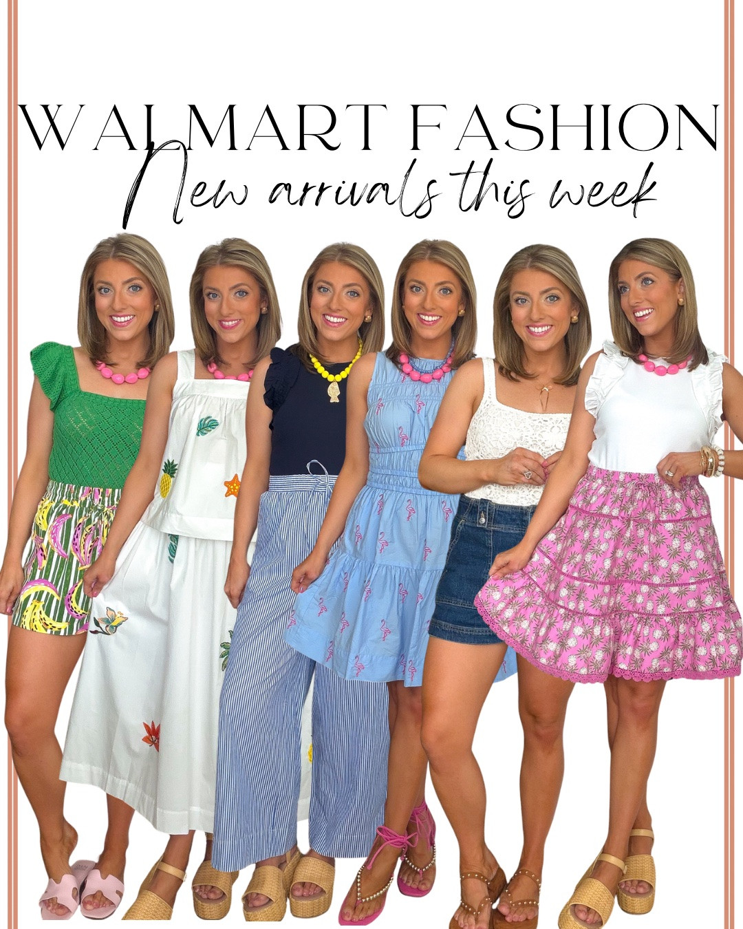 ✨ Walmart understood the assignment this week! These new arrivals are full of colorful summer outfits, easy vacation looks, and affordable pieces that look so much more expensive than they are. From embroidered tops and breezy dresses to matching sets, graphic tees, denim shorts, and fun prints, these are the Walmart fashion finds I’m adding straight to my cart.

Everything is comfortable, easy to style, and perfect for summer vacations, weekend brunch, backyard BBQs, concerts, or simply staying cool while looking put together. If you’re shopping for affordable summer fashion, Walmart has been releasing so many cute new arrivals lately, and these are some of my favorite finds this week! 🌸☀️💙

Which one are you adding to your cart first? 🛒✨

#walmartfashion #walmartfinds #walmartstyle #walmartnewarrivals #summerfashion #summeroutfits #affordablefashion #budgetfriendlyfashion #casualstyle #everydaystyle #vacationoutfits #weekendstyle #fashionfinds #outfitideas #ootd #denimshorts #summerdress #matchingset #graphictee #colorfulstyle #womenstyle #affordablestyle #fashionreels #styleinspiration

#LTKootd #LTKPetite