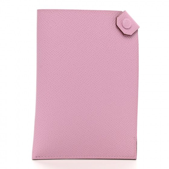 HERMES Epsom Tarmac Passport Holder Mauve Sylvestre | FASHIONPHILE | Fashionphile