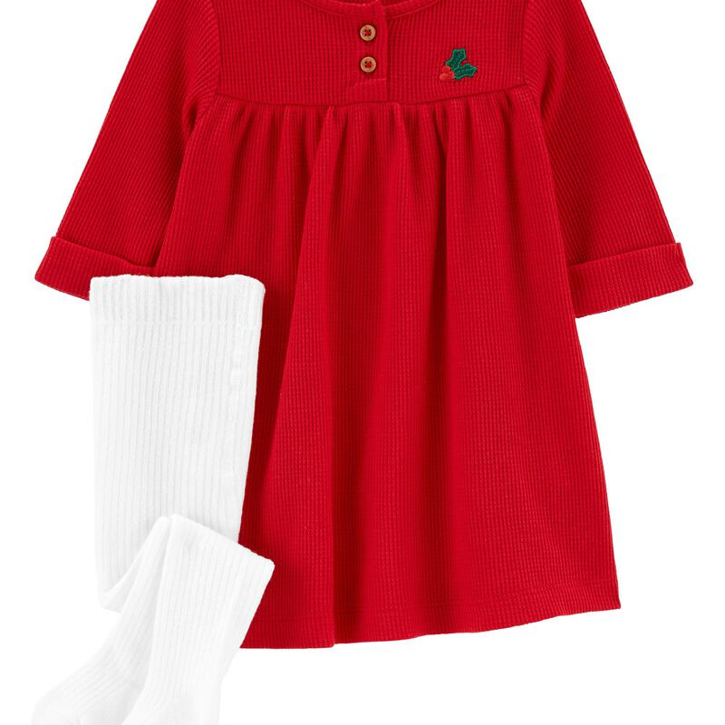 Baby 2-Piece Thermal Dress & Tights Set | Carter's