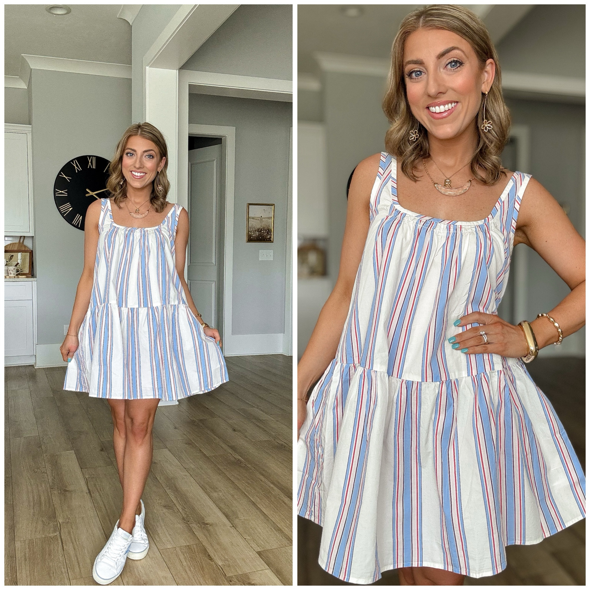 This striped Old Navy dress is giving effortless everyday cute 💙 and it’s on sale for $19! lightweight, breezy, and SO comfy for running errands, school drop off, or travel days. Paired it with sneakers for that casual sporty vibe but you could easily dress it up too. And yes… it’s on sale 👏

#oldnavyfinds #stripeddress #casualstyle #momuniform #springoutfits #comfortablefashion #everydaywear #affordablestyle #sneakeroutfit #springfashion #oldnavyhaul #salefinds


#LTKootd #LTKPetite #LTKSaleAlert