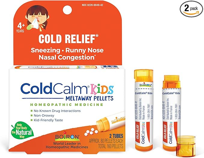 Boiron ColdCalm Kids Pellets for Relief of Common Cold Symptoms Such as Sneezing, Runny Nose, Sor... | Amazon (US)